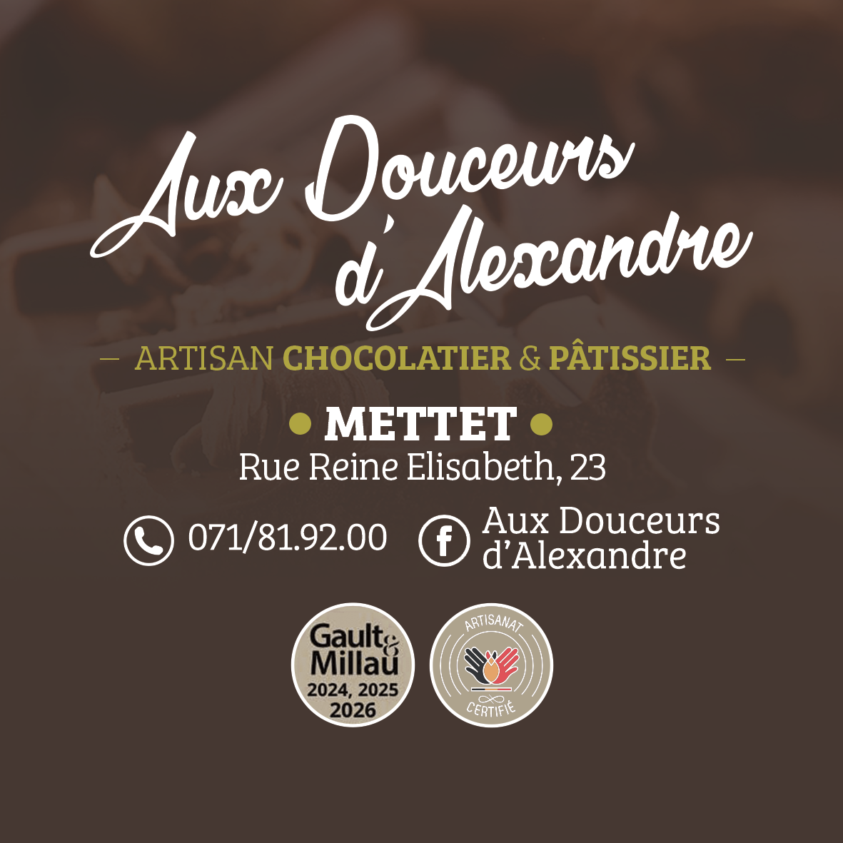 PORSONT Alexandre - Aux Douceurs d'Alexandre