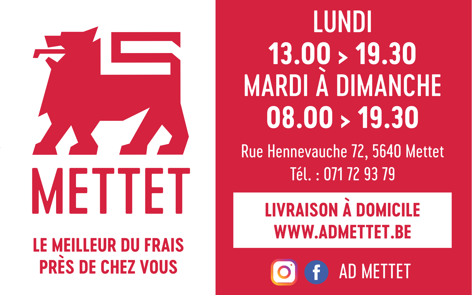 MANOLIA SA - AD DELHAIZE METTET