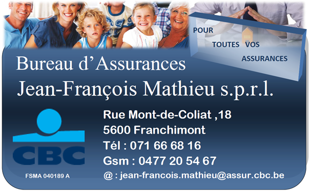BUREAU D'ASSURANCES MATHIEU Jean-François SRL